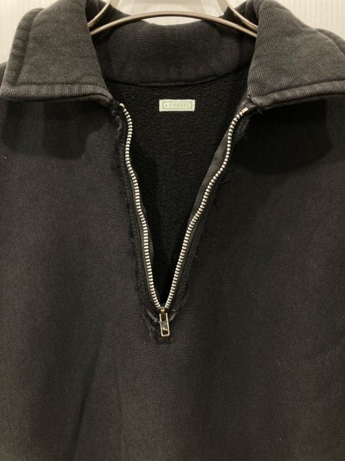 A.PRESSE（アプレッセ）A.PRESSE (アプレッセ) ビンテージハーフジップスウェットシャツ ブラック サイズ:2の古着・服飾アイテム