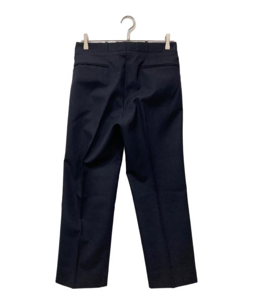 HEUGN（ユーゲン）HEUGN (ユーゲン) Freddie ウールソリッド2インプリーツテーパードパンツ ネイビー サイズ:1の古着・服飾アイテム