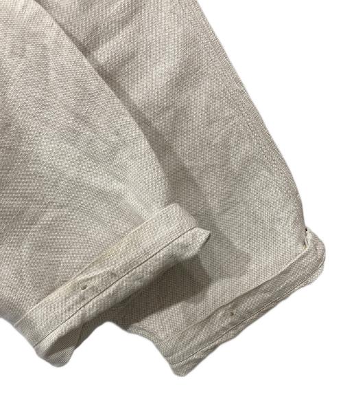 HEUGN（ユーゲン）HEUGN (ユーゲン) Linen Glenn リネンコットンキャンバスシャーリングオーバーパンツ アイボリー サイズ:2の古着・服飾アイテム