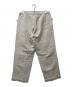 HEUGN (ユーゲン) Linen Glenn リネンコットンキャンバスシャーリングオーバーパンツ アイボリー サイズ:2：16000円