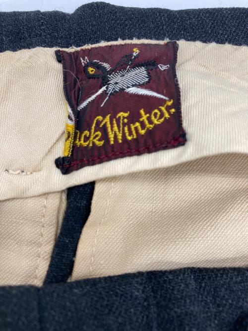 Jack Winter（ジャックウィンター）Jack Winter (ジャックウィンター) ウールタックパンツ ブラック サイズ:不明の古着・服飾アイテム