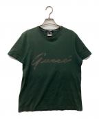 GUCCIグッチ）の古着「刺繍Tシャツ」｜グリーン