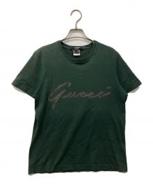 GUCCI（グッチ）の古着「刺繍Tシャツ」｜グリーン