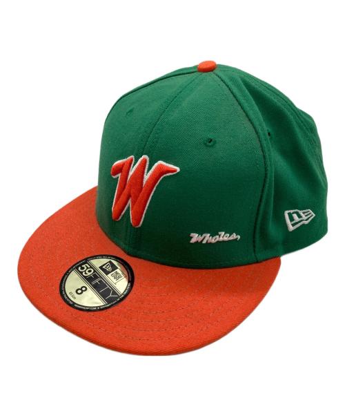 New Era（ニューエラ）New Era (ニューエラ) 大洋ホエールズキャップ グリーン×オレンジ サイズ:63.5cmの古着・服飾アイテム