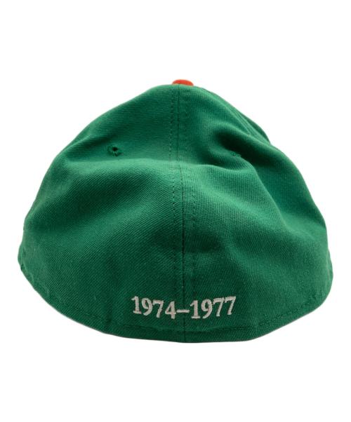 New Era（ニューエラ）New Era (ニューエラ) 大洋ホエールズキャップ グリーン×オレンジ サイズ:63.5cmの古着・服飾アイテム