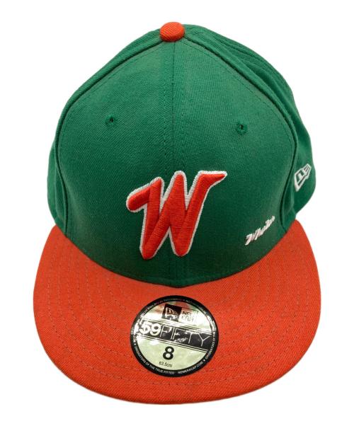 New Era（ニューエラ）New Era (ニューエラ) 大洋ホエールズキャップ グリーン×オレンジ サイズ:63.5cmの古着・服飾アイテム