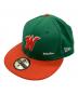 New Era（ニューエラ）の古着「大洋ホエールズキャップ」｜グリーン×オレンジ