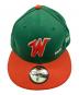 中古・古着 New Era (ニューエラ) 大洋ホエールズキャップ グリーン×オレンジ サイズ:63.5cm：6000円