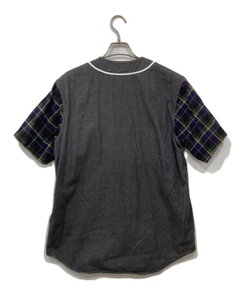 SUPREME（シュプリーム）Supreme (シュプリーム) デニムフランネルベースボールシャツ グレー サイズ:Mの古着・服飾アイテム