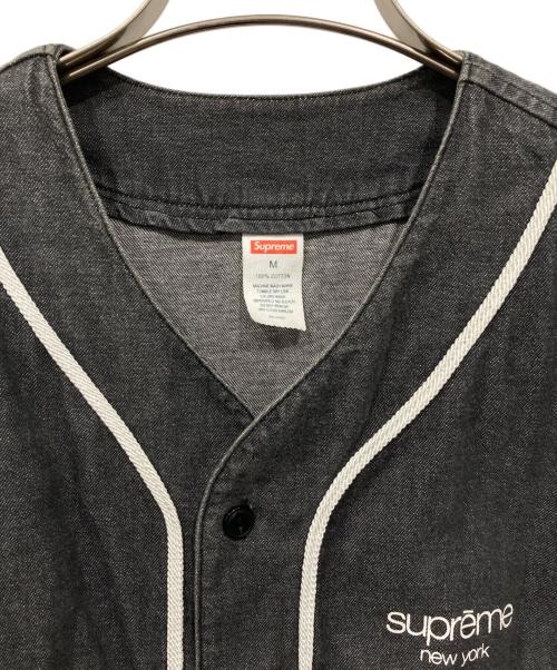 SUPREME（シュプリーム）Supreme (シュプリーム) デニムフランネルベースボールシャツ グレー サイズ:Mの古着・服飾アイテム
