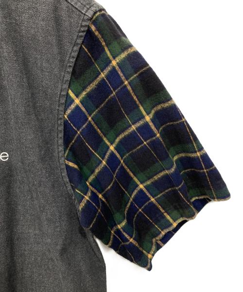 SUPREME（シュプリーム）Supreme (シュプリーム) デニムフランネルベースボールシャツ グレー サイズ:Mの古着・服飾アイテム