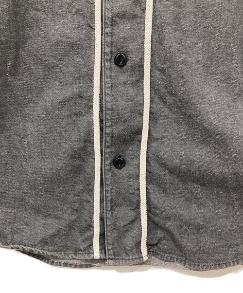SUPREME（シュプリーム）Supreme (シュプリーム) デニムフランネルベースボールシャツ グレー サイズ:Mの古着・服飾アイテム