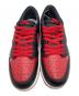中古・古着 NIKE (ナイキ) ローカットスニーカー ブラック×レッド サイズ:25.5 未使用品：17000円