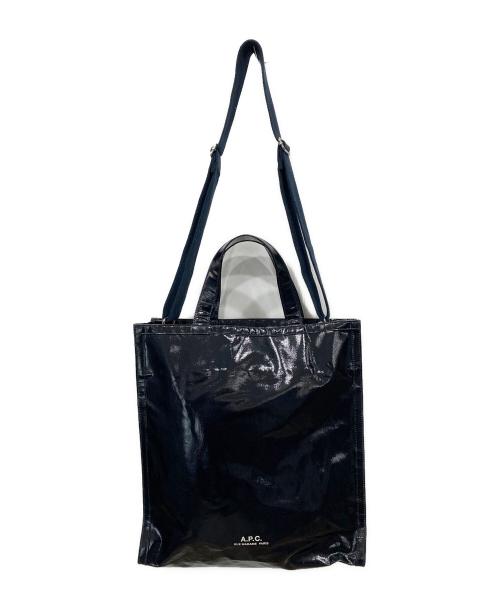 A.P.C.（アーペーセー）A.P.C. (アーペーセー) Coeto 2WAYトートバッグ ダークネイビーの古着・服飾アイテム
