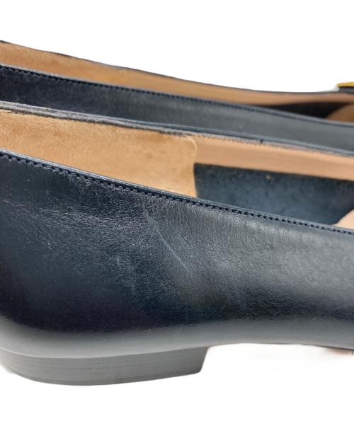 Salvatore Ferragamo（サルヴァトーレ フェラガモ）Salvatore Ferragamo (サルヴァトーレ フェラガモ) チャンキーヒールパンプス ネイビー サイズ:5 1/2の古着・服飾アイテム
