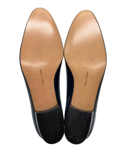 Salvatore Ferragamo（サルヴァトーレ フェラガモ）Salvatore Ferragamo (サルヴァトーレ フェラガモ) チャンキーヒールパンプス ネイビー サイズ:5 1/2の古着・服飾アイテム