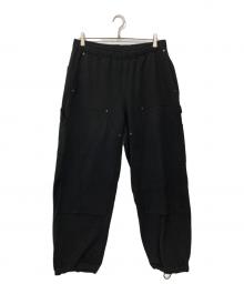 BEAMS（ビームス）の古着「ダブルニー スウェットパンツ」｜ブラック
