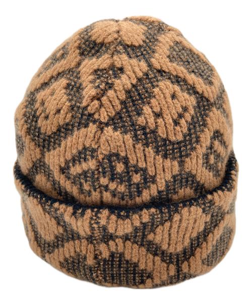 Acne studios（アクネ ストゥディオズ）Acne studios (アクネ ストゥディオズ) スモールFaceロゴビーニー ブラウン サイズ:One Size(56cm)の古着・服飾アイテム