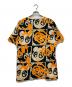 MCM (エムシーエム) 総柄Tシャツ ベージュ×オレンジ サイズ:M：5000円
