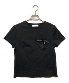 CELFORD（セルフォード）の古着「ロゴ刺繍リボン付きカットソー」｜ブラック