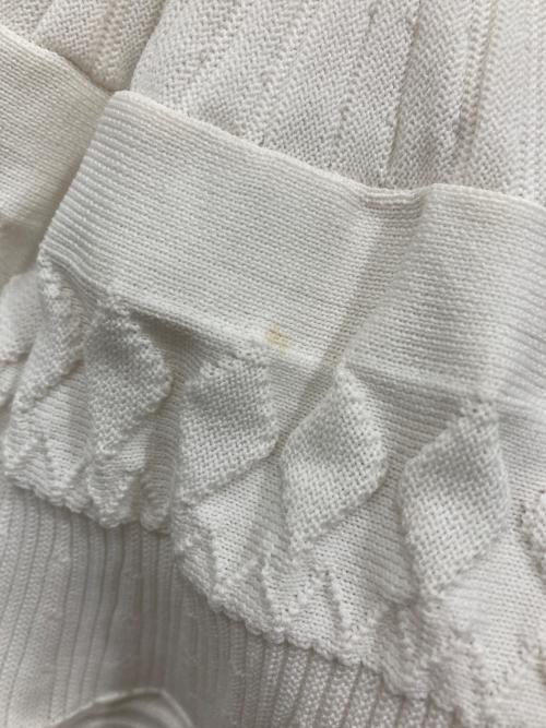 CELFORD（セルフォード）CELFORD (セルフォード) テクスチャードニットプルオーバー ホワイト サイズ:Freeの古着・服飾アイテム