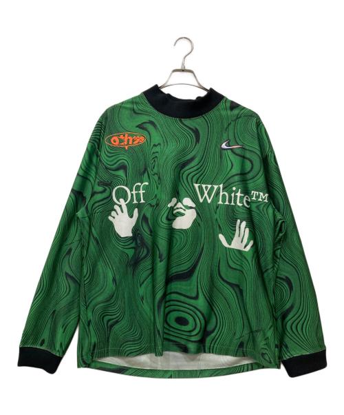 NIKE（ナイキ）NIKE (ナイキ) OFFWHITE (オフホワイト) NRG MC L/S ジャージ グリーン サイズ:XLの古着・服飾アイテム