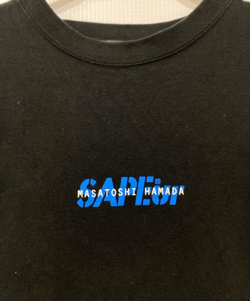 SAPEur（サプール）SAPEur (サプール) プリントTシャツ ブラック サイズ:不明の古着・服飾アイテム