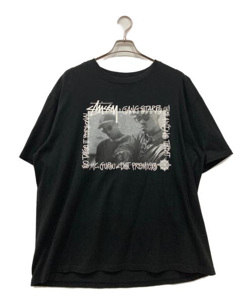 stussy（ステューシー）stussy (ステューシー) プリントTシャツ ブラック サイズ:XLの古着・服飾アイテム