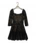 TADASHI SHOJI (タダシ ショージ) レースワンピース ブラック サイズ:2：6000円