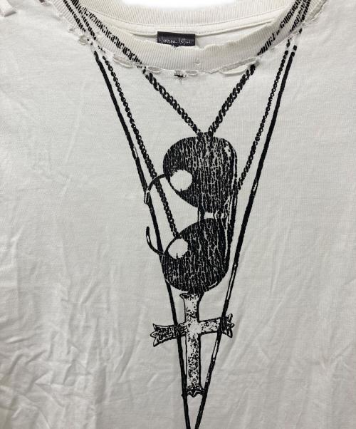 NUMBER (N)INE（ナンバーナイン）NUMBER (N)INE (ナンバーナイン) ネックレスプリントTシャツ ホワイト サイズ:2の古着・服飾アイテム