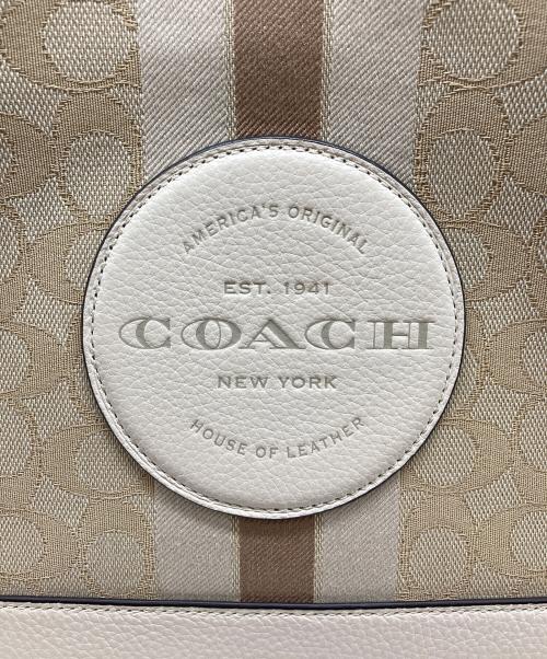 COACH（コーチ）COACH (コーチ) 2WAYショルダーバッグ ベージュ×ブラウンの古着・服飾アイテム