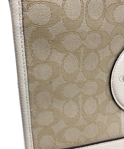 COACH（コーチ）COACH (コーチ) 2WAYショルダーバッグ ベージュ×ブラウンの古着・服飾アイテム