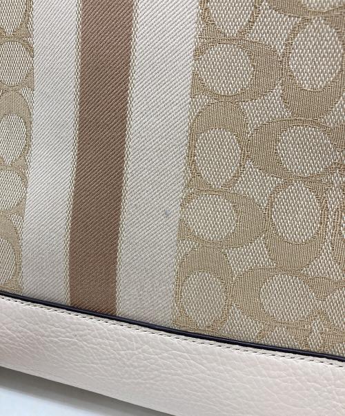 COACH（コーチ）COACH (コーチ) 2WAYショルダーバッグ ベージュ×ブラウンの古着・服飾アイテム