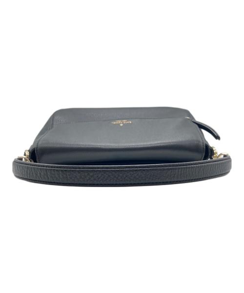 Kate Spade（ケイトスペード）Kate Spade (ケイトスペード) ミディアムフラップ2WAY ショルダーバッグ ブラックの古着・服飾アイテム