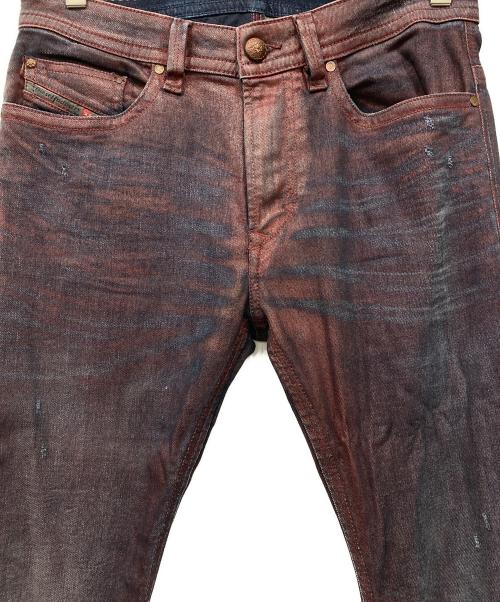DIESEL（ディーゼル）DIESEL (ディーゼル) ストレッチデニムパンツ ボルドー サイズ:SIZE 73.5cm (W29)の古着・服飾アイテム