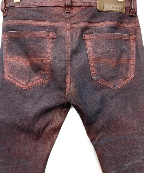 DIESEL（ディーゼル）DIESEL (ディーゼル) ストレッチデニムパンツ ボルドー サイズ:SIZE 73.5cm (W29)の古着・服飾アイテム