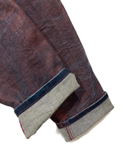 DIESEL（ディーゼル）DIESEL (ディーゼル) ストレッチデニムパンツ ボルドー サイズ:SIZE 73.5cm (W29)の古着・服飾アイテム