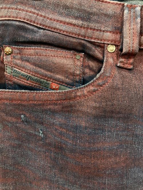 DIESEL（ディーゼル）DIESEL (ディーゼル) ストレッチデニムパンツ ボルドー サイズ:SIZE 73.5cm (W29)の古着・服飾アイテム
