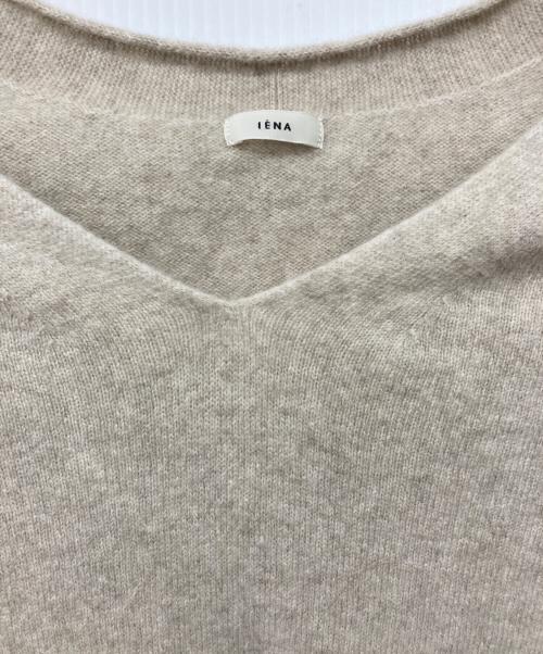 IENA（イエナ）IENA (イエナ) Fineニュージーウール ニュアンス Vプルオーバー ベージュ サイズ:Freeの古着・服飾アイテム
