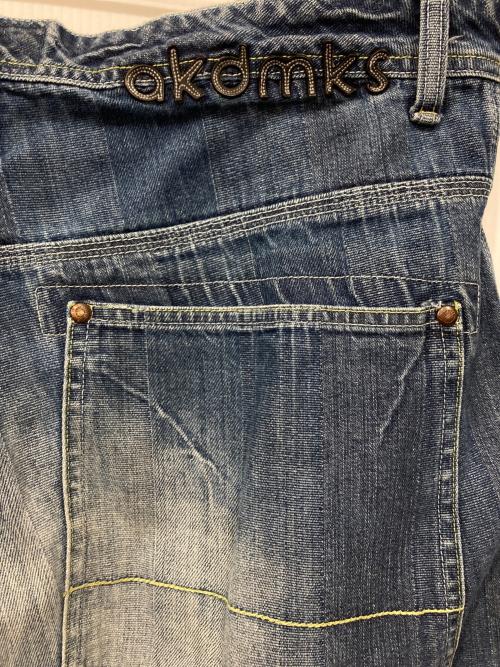 akademiks（アカデミクス）akademiks (アカデミクス) ダブルニーデニムパンツ インディゴ サイズ:38の古着・服飾アイテム