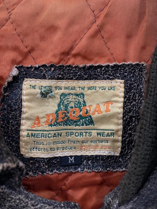 A DEQUAT（アディクウィト）A DEQUAT (アディクウィト) レザースタジャン ブラウン サイズ:Mの古着・服飾アイテム
