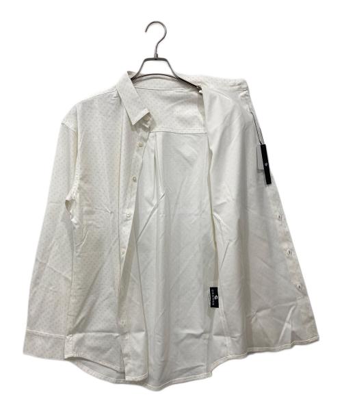 CRONOS（クロノス）CRONOS (クロノス) ロゴ総柄シャツ ホワイト サイズ:L 未使用品の古着・服飾アイテム
