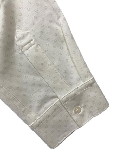 CRONOS（クロノス）CRONOS (クロノス) ロゴ総柄シャツ ホワイト サイズ:L 未使用品の古着・服飾アイテム