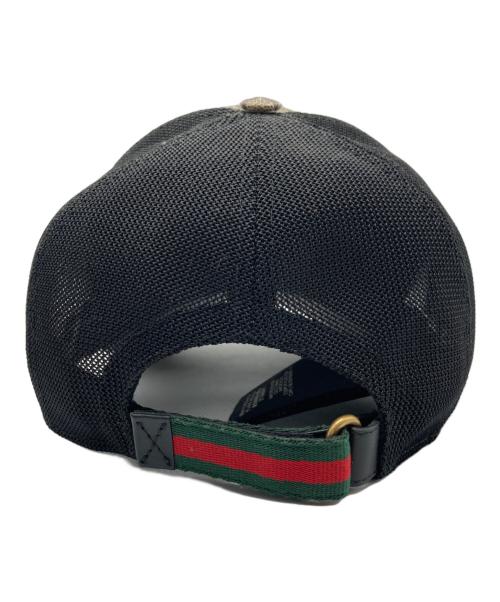 GUCCI（グッチ）GUCCI (グッチ) タイガープリント ベースボールキャップ ベージュ サイズ:M(58cm)の古着・服飾アイテム
