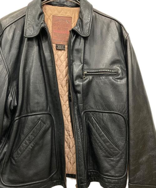 DOGFIGHT ACTOR（ドッグファイト アクター）DOGFIGHT ACTOR (ドッグファイト アクター) レザージャケット ブラック サイズ:5の古着・服飾アイテム
