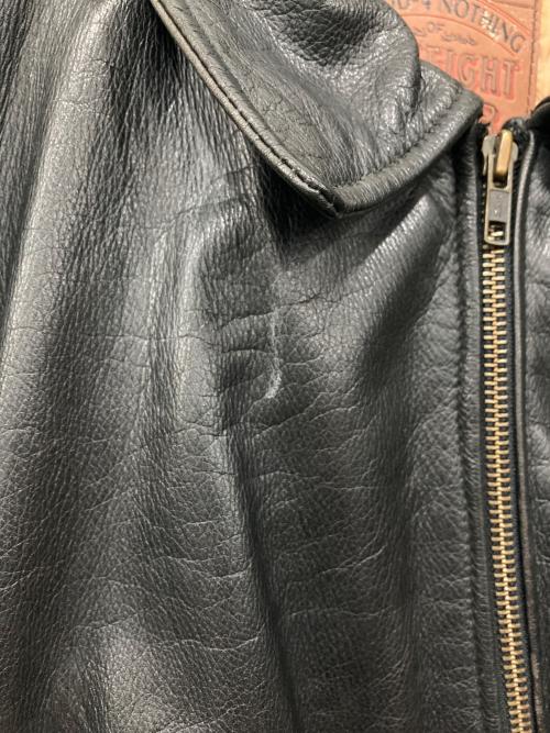 DOGFIGHT ACTOR（ドッグファイト アクター）DOGFIGHT ACTOR (ドッグファイト アクター) レザージャケット ブラック サイズ:5の古着・服飾アイテム