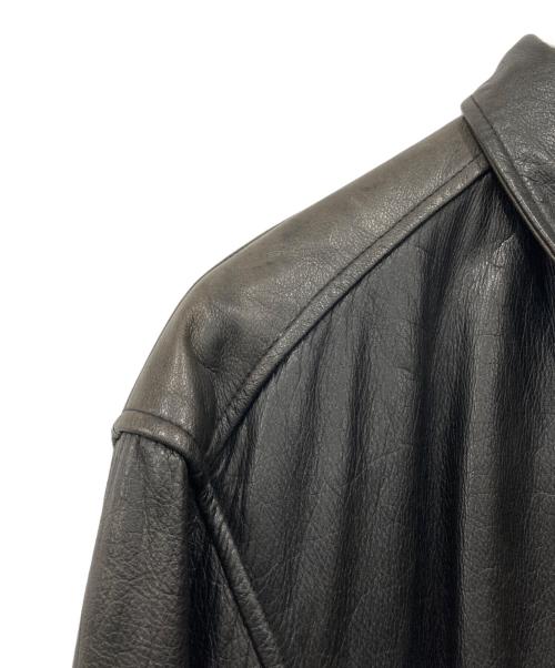 DOGFIGHT ACTOR（ドッグファイト アクター）DOGFIGHT ACTOR (ドッグファイト アクター) レザージャケット ブラック サイズ:5の古着・服飾アイテム