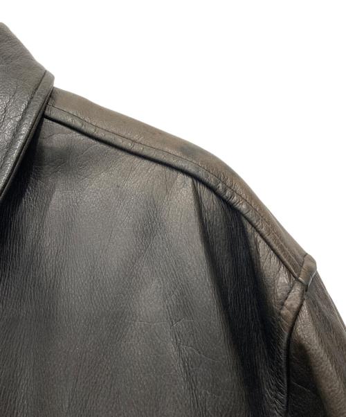 DOGFIGHT ACTOR（ドッグファイト アクター）DOGFIGHT ACTOR (ドッグファイト アクター) レザージャケット ブラック サイズ:5の古着・服飾アイテム