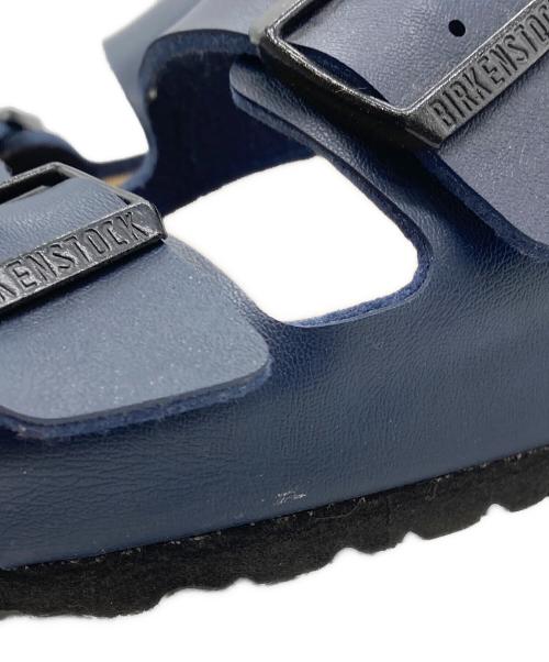 BIRKENSTOCK（ビルケンシュトック）BIRKENSTOCK (ビルケンシュトック) サンダル ブラウン×ネイビー サイズ:24.5の古着・服飾アイテム