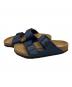 BIRKENSTOCK (ビルケンシュトック) サンダル ブラウン×ネイビー サイズ:24.5：5000円